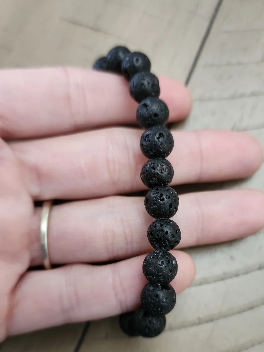 1pc Natural Crystal Bracelets For Women Men - 8mm Semi-Precious Gemstone Beaded